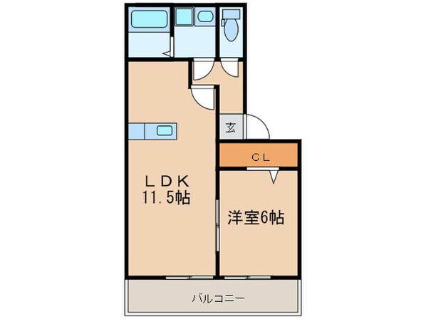 リ－ベ　Ａの物件間取画像